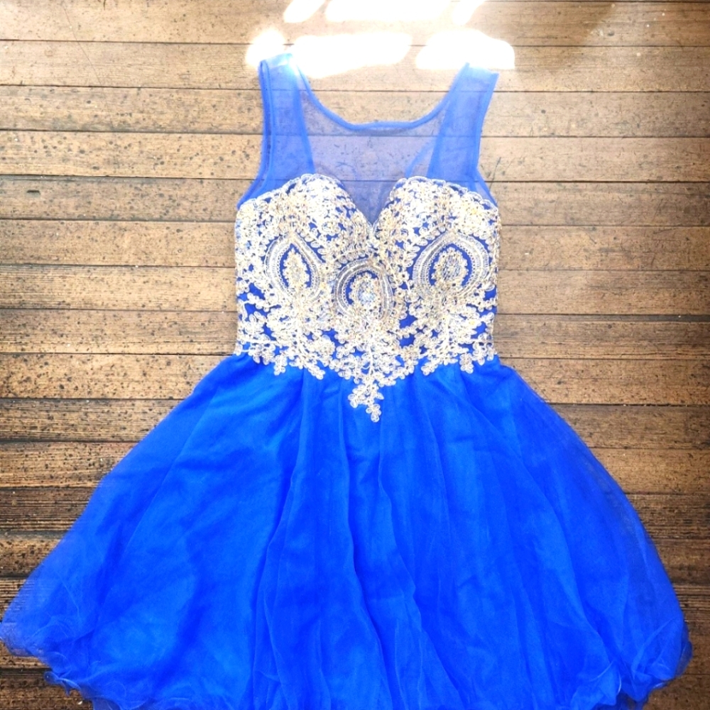 Royal Blue Fairytale Baby Online Dress